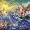 Tenyo Japan Jigsaw Puzzle D-1000-489 Thomas Kinkade Disney The Little Mermaid (1000 Pieces) -Tenyo shop 1 05276.1510125592