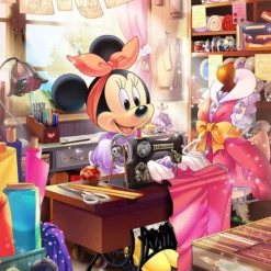 Tenyo Japan Jigsaw Puzzle D-500-475 Disney Tailor Minnie Mouse (500 Pieces)