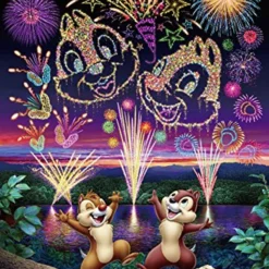 Tenyo Japan Pure White Jigsaw Puzzle DPG-266-573 Disney Chip 'n Dale (266 Pieces)