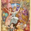 Tenyo Japan Pure White Jigsaw Puzzle DP-1000-031 Disney Princess (1000 Pieces) -Tenyo shop 1 71494.1530504200