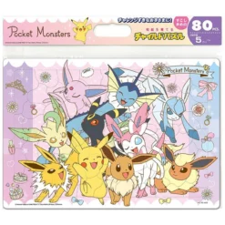 Tenyo MC80-605 Jigsaw Puzzle Pokemon Eeveelutions Dress Up (80 Pieces) Child Puzzle