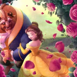 Tenyo Jigsaw Puzzle Disney Beauty And The Beast Through Roses (108 Pieces)
