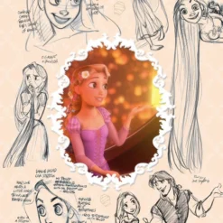 Tenyo Japan Jigsaw Puzzle D-108-792 Disney Tangled Rapunzel (108 Pieces)