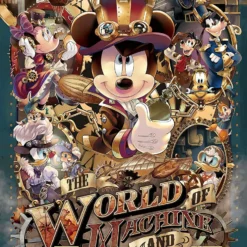Tenyo Japan Jigsaw Puzzle D108-805 Disney Mickey World Of Machine (108 Pieces)