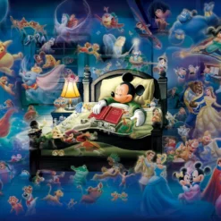 Tenyo Japan Jigsaw Puzzle D108-997 Glow In The Dark Disney Mickey's Dream Fantasy (108 Pieces)