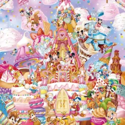 Tenyo Japan Pure White Jigsaw Puzzle DPG266-570 Disney Mickey's Sweet Kingdom (266 Pieces)