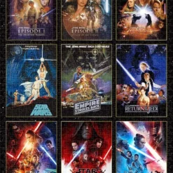 Tenyo W1000-673 Jigsaw Puzzle Star Wars Movie Poster Collection (1000 Pieces)