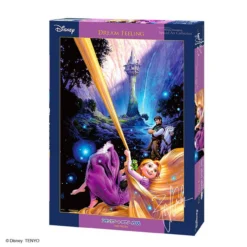 Tenyo DS1000-777 Jigsaw Puzzle Disney Tangled Rapunzel Dream Feeling (Stained Art) (1000 Pieces)
