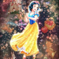 Tenyo DSG266-974 Jigsaw Puzzle Disney Snow White Shining Hope (Stained Art) (266 S-Pieces)