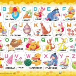 Tenyo Jigsaw Puzzle Disney Let's Play With Pooh In ABC! (52 Pieces) Child Puzzle