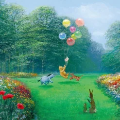 Tenyo Japan Jigsaw Puzzle D-1000-034 Disney Rescuing Piglet (1000 Pieces)