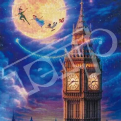 Tenyo D1000-094 Jigsaw Puzzle Disney Peter Pan Moonlight Flying (Glow In The Dark) (1000 Pieces)