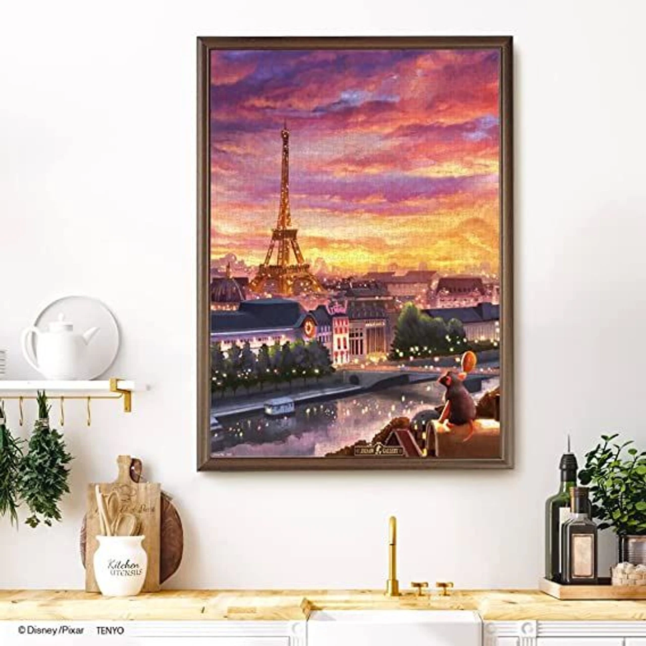 Tenyo D1000-095 Canvas Jigsaw Puzzle Disney Ratatouille A Longing City (1000 Pieces) 5 Tenyo D1000-095 Canvas Jigsaw Puzzle Disney Ratatouille A Longing City (1000 Pieces) - Image 3