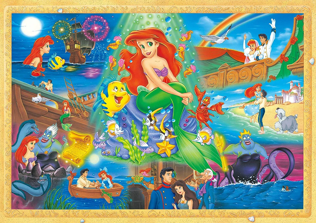 Tenyo Japan Jigsaw Puzzle DW1000-480 Disney The Little Mermaid Deep Love Under The Sea (1000 S-Pieces) 3 Tenyo Japan Jigsaw Puzzle DW1000-480 Disney The Little Mermaid Deep Love Under The Sea (1000 S-Pieces)