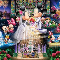 Tenyo Japan Jigsaw Puzzle DG-2000-544 Disney Mickey Mouse Wedding (2000 Pieces)