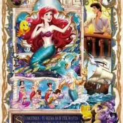 Tenyo D500-670 Jigsaw Puzzle Disney The Little Mermaid Special Secret (500 Pieces)