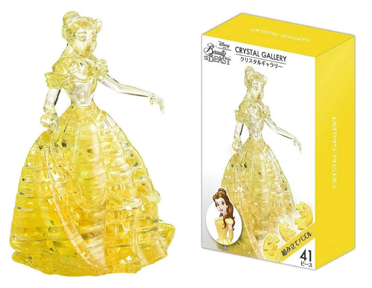 Hanayama Crystal Gallery 3D Puzzle Disney Beauty & The Beast Belle 4977513076067 3 Hanayama Crystal Gallery 3D Puzzle Disney Beauty & The Beast Belle 4977513076067