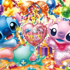 Tenyo Japan Jigsaw Puzzle D-200-893 Disney Stitch Happy Birthday (200 Pieces)