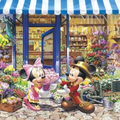Tenyo Japan Jigsaw Puzzle DW-1000-393 Disney Mickey Flower Shop (1000 Pieces)